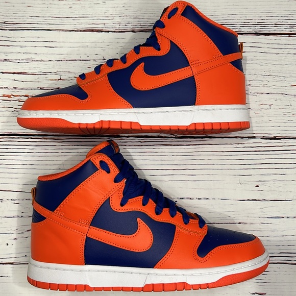 Nike Dunk High-“Knicks”- Clean-size 9m-original box-No star fading-No heel drag - Picture 2 of 16